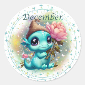 Birthstone Dezember Türkise Dragon Sticker