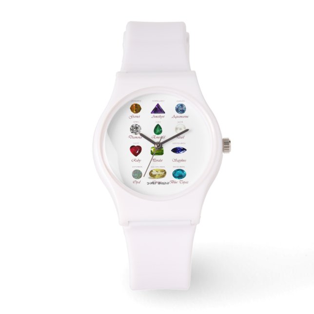 Birthstone-Diagramm Armbanduhr (Vorderseite)