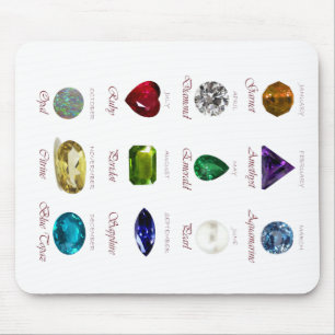 Birthstone-Diagramm Mousepad