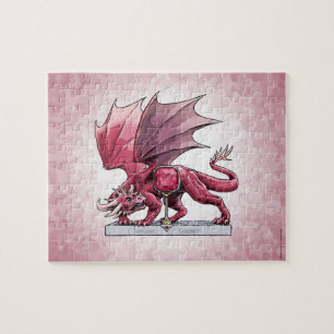 Birthstone Dragon - Januar Garnet Jigsaw Puzzle