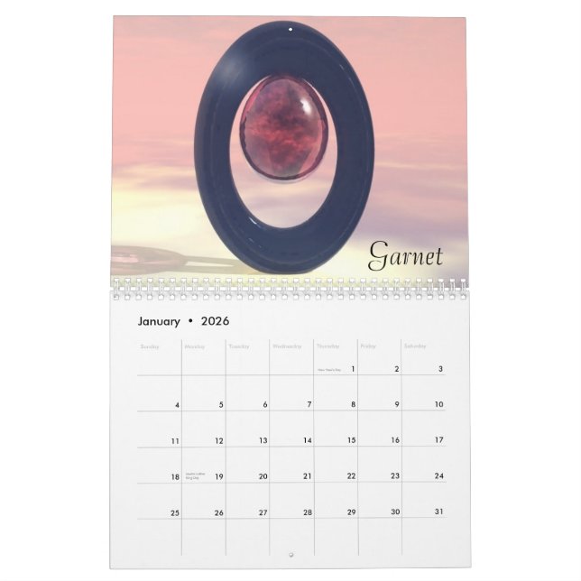 Birthstone Kalender 2009 (aktualisiert) - (Jan 2026)