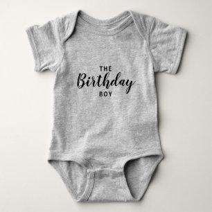 BIRTHTAY BOY 1-Stück Baby Bodysuit Strampler