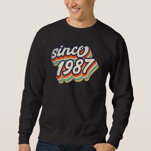 Birthyear 1987 retro and vintage designed sweatshirt (Vorderseite)