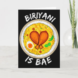 Biryani ist Bae Biryani-Liebhaber Valentinsgeschen Karte