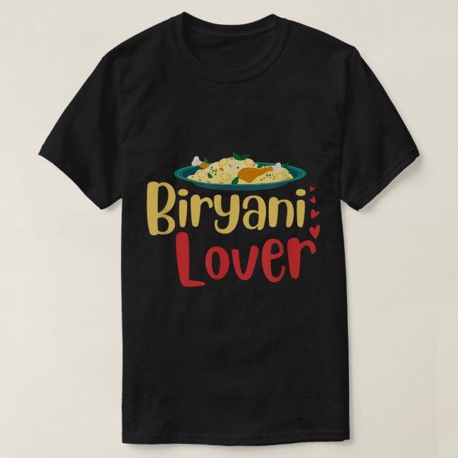 Biryani Lover Desi Bollywood Shaadi Hindi Funny Me T-Shirt (Design vorne)