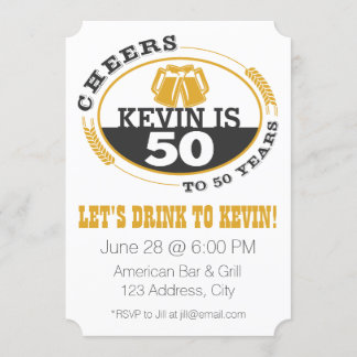 Bis 50 Jahre Einladung