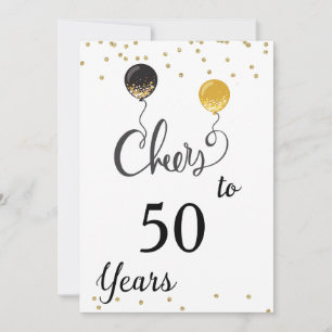 Bis 50 Jahre Einladung