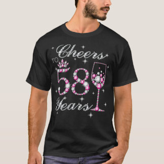 Bis 58 Jahre 58. Geburtstagskleidung, Geboren in 1 T-Shirt