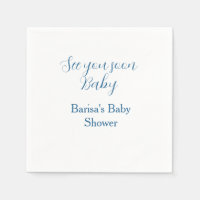 bis bald baby shower blau name datum einfach