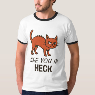Bis bald in der Hölle Katze T-Shirt