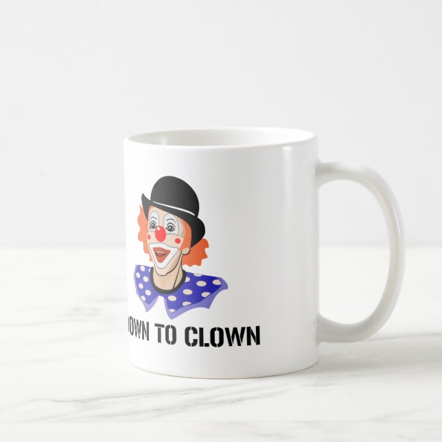 Bis Clown Funny Spaß Joke Kaffeetasse (Rechts)