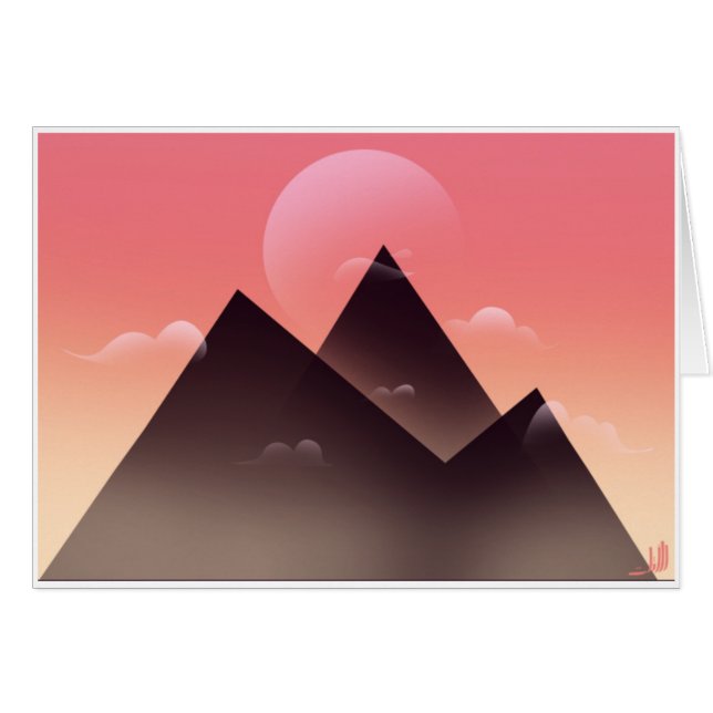 bis Dämmerungskarte (Vorderseite (Horizontal))