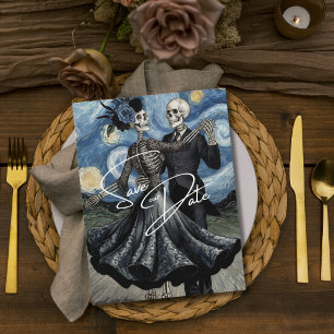Bis dass der Tod das Skelett Van Gogh Gothic Save  Postkarte