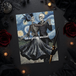 Bis dass der Tod das Skelett Van Gogh Gothic Save  Postkarte