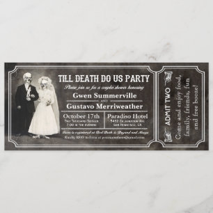 Bis dass der Tod uns feiert - Tickets für Paare-Sh Einladung