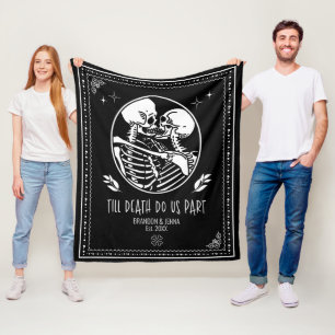 Bis dass der Tod uns scheidet Benutzerdefiniertes  Fleecedecke