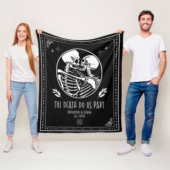 Bis dass der Tod uns scheidet Benutzerdefiniertes  Fleecedecke (Beispiel)