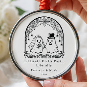 Bis dass der Tod uns scheidet - Geister-Hochzeitso Ornament Aus Metall