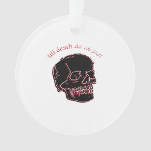 Bis dass der Tod uns scheidet - Glitch-Schädel mit Ornament