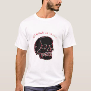 Bis dass der Tod uns scheidet - Glitch-Schädel mit T-Shirt