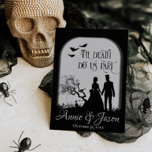 Bis dass der Tod uns scheidet Gothic-Hochzeit Einladung