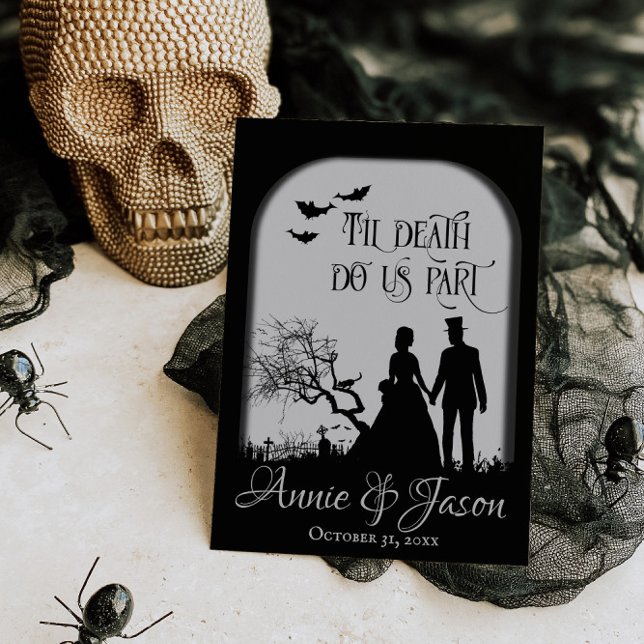 Bis dass der Tod uns scheidet Gothic-Hochzeit Einladung (Von Creator hochgeladen)