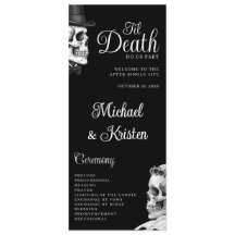 Bis dass der Tod uns scheidet Gothic Schädel Schwa