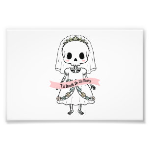 Bis dass der Tod uns scheidet Halloween Fotodruck