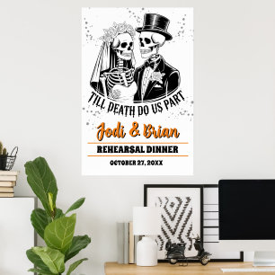 Bis dass der Tod uns scheidet Halloween Hochzeit H Poster