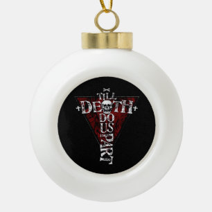 Bis dass der Tod uns scheidet – Herbst-Goth-Ästhet Keramik Kugel-Ornament