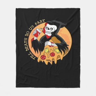 Bis dass der Tod uns scheidet. Pizza für immer! Fleecedecke