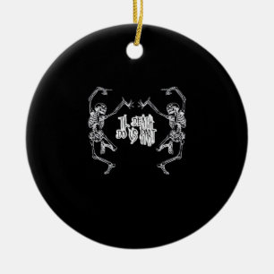 Bis dass der Tod uns scheidet Skelett-Design Keramik Ornament
