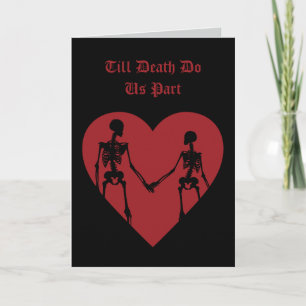 Bis dass der Tod uns scheidet Valentinstagskarte R Dankeskarte