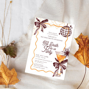 Bis Death Bow Cocktail Halloween Bacheloerette Einladung
