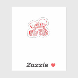 Bis der Tod uns beiseite lässt (rot transparent) Aufkleber