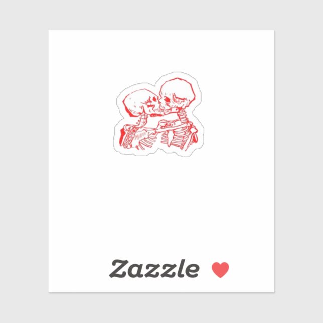 Bis der Tod uns beiseite lässt (rot transparent) Aufkleber (Blatt)