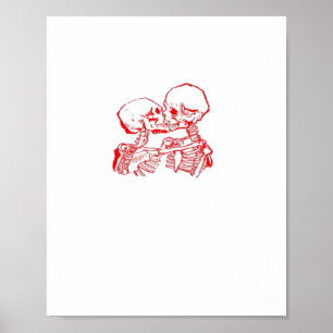 Bis der Tod uns scheidet (Rot Transparent) Poster