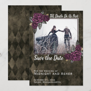 Bis der Tod uns Teil der gotischen Rose Save the D Date