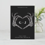 Bis der Tod uns Teil macht Einladung<br><div class="desc">Perfektes Save the Date Design für eine Halloween Hochzeit oder ein edles Paar</div>