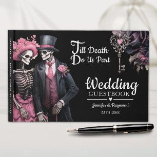 Bis der Tod uns Teil macht Skeletts Gothic Weddi Gästebuch