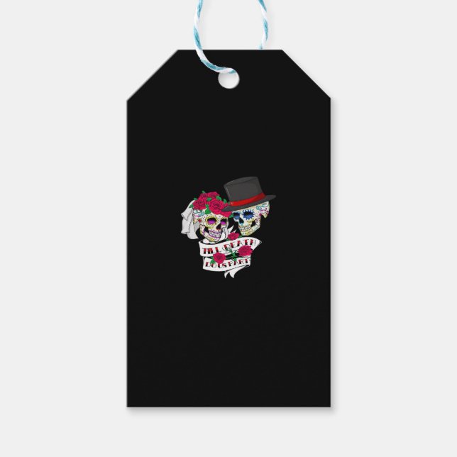 Bis der Tod uns Teil Schädel Geschenkanhänger (Vorderseite)