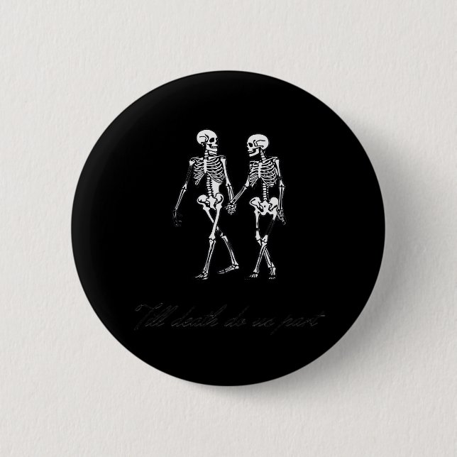Bis der Tod uns zum klassischen Design des Grabmal Button (Vorderseite)