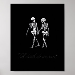 Bis der Tod uns zum klassischen Design des Grabmal Poster