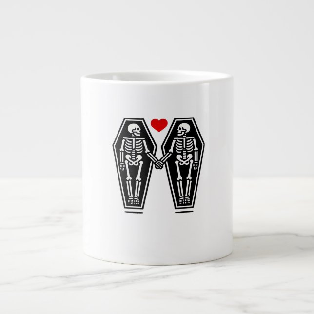 Bis der Tod uns zusammen tut - weiß kein Klassiker Jumbo-Tasse (Vorderseite)