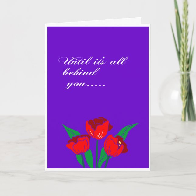 Bis du dich in Schwierigkeiten befindest Karte (Vorderseite)