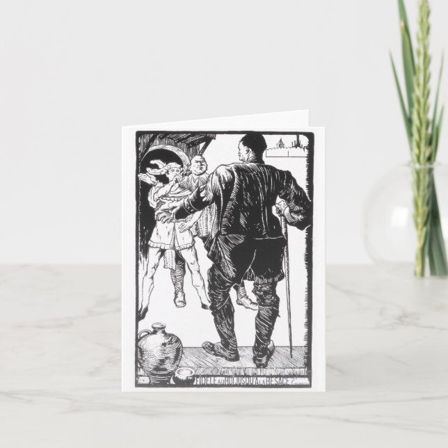 Bis Eulenspiegel Notecard Karte (Vorderseite)