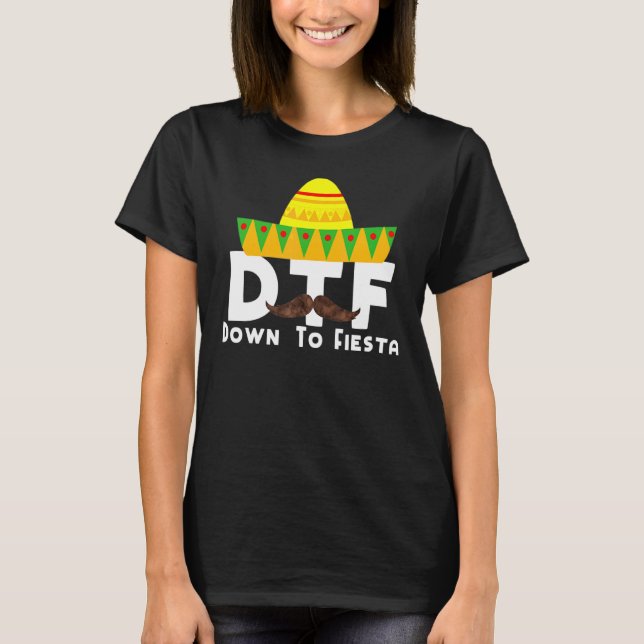Bis Fiesta Cinco de Mayo Kostüme Party Outfit T-Shirt (Vorderseite)