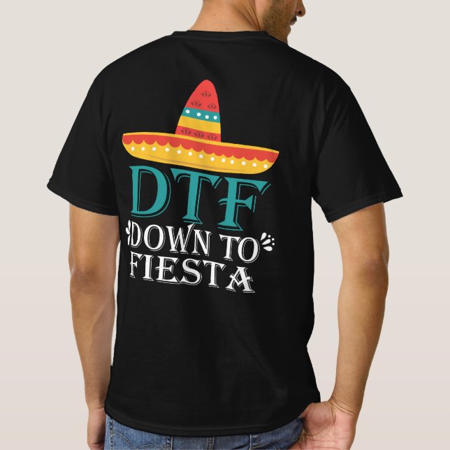 Bis Fiesta DTF - Funny Cinco de Mayo T-Shirt (Rückseite)