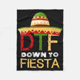 Bis Fiesta dtf Mexikanisches Mexiko Cinco de Mayo Fleecedecke