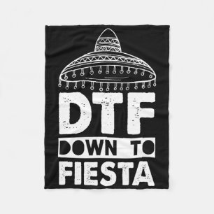 Bis Fiesta Mexikanisches Party Cinco de Mayo Black Fleecedecke